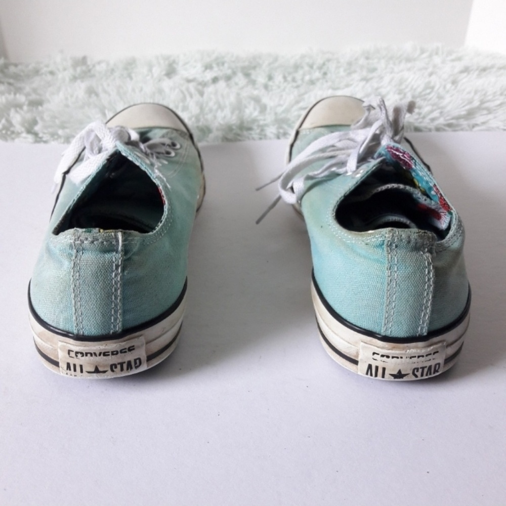 Converse double tongue floral-inside sneakers - Picture 7 of 8